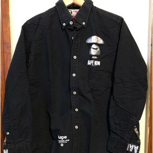 AAPE long sleeve Black color—Small